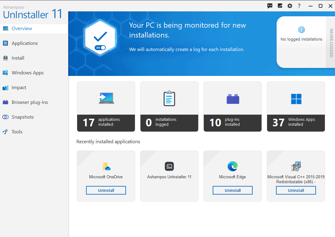 Screen Shot image 2 Ashampoo UnInstaller 11 Activation مفتاح