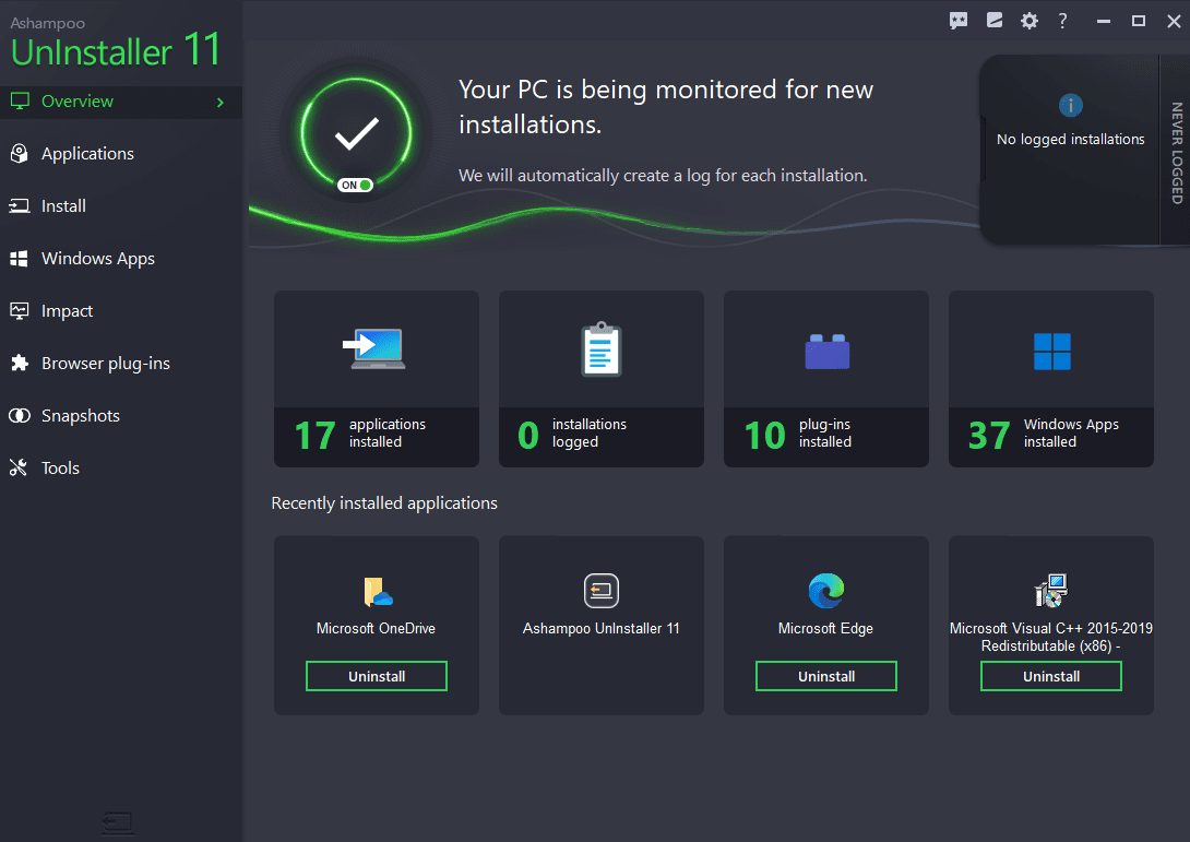 Screen Shot image 6 Ashampoo UnInstaller 11 Activation مفتاح