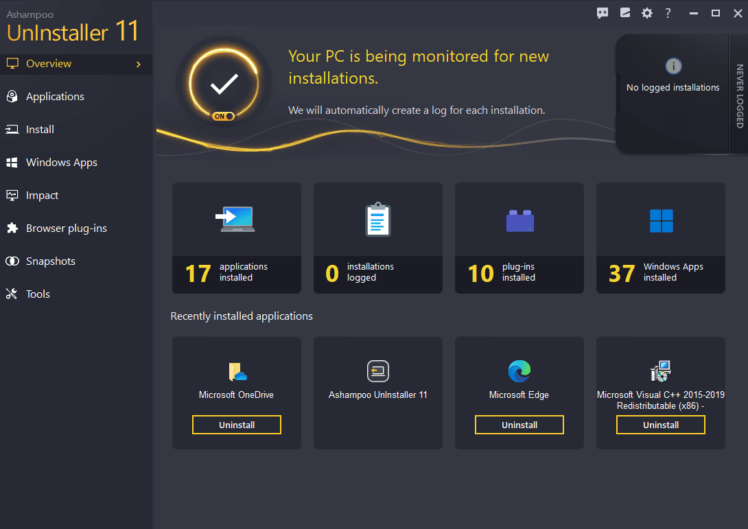 Screen Shot image 9 Ashampoo UnInstaller 11 Activation مفتاح