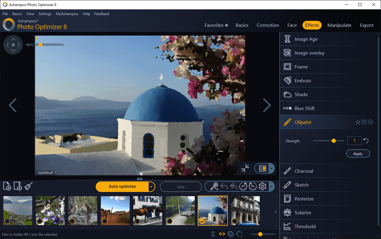 Screen Shot image 1 Ashampoo Photo Optimizer 8 Activation مفتاح (مدى الحياة / 1 بي سي)