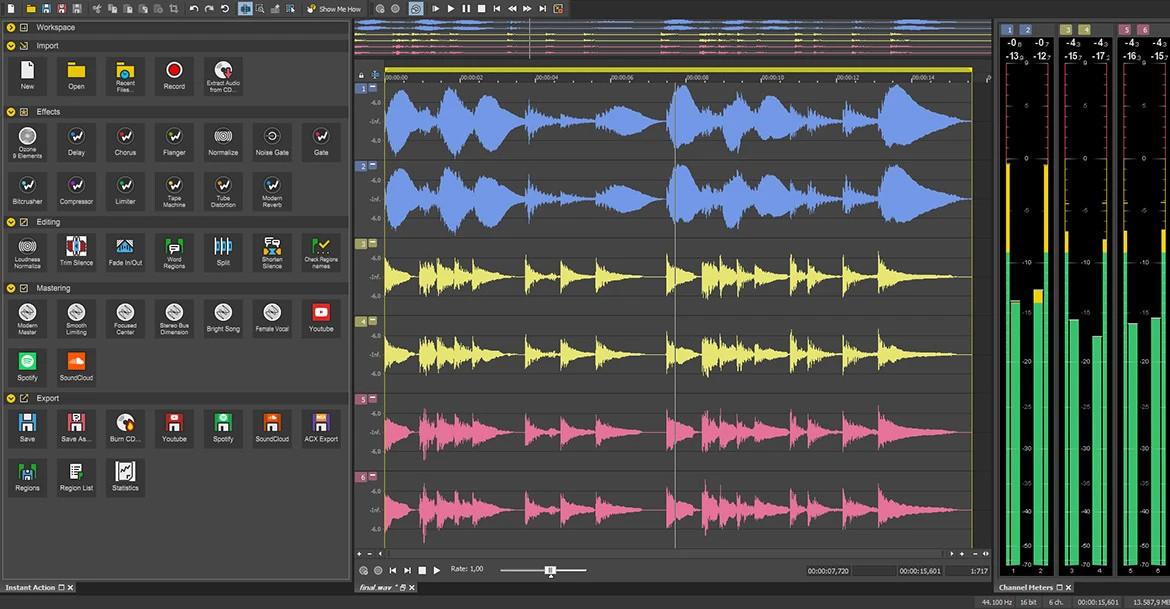 Screen Shot image 2 MAGIX Sound Forge Audio Studio 13 Digital Download كود رقمي