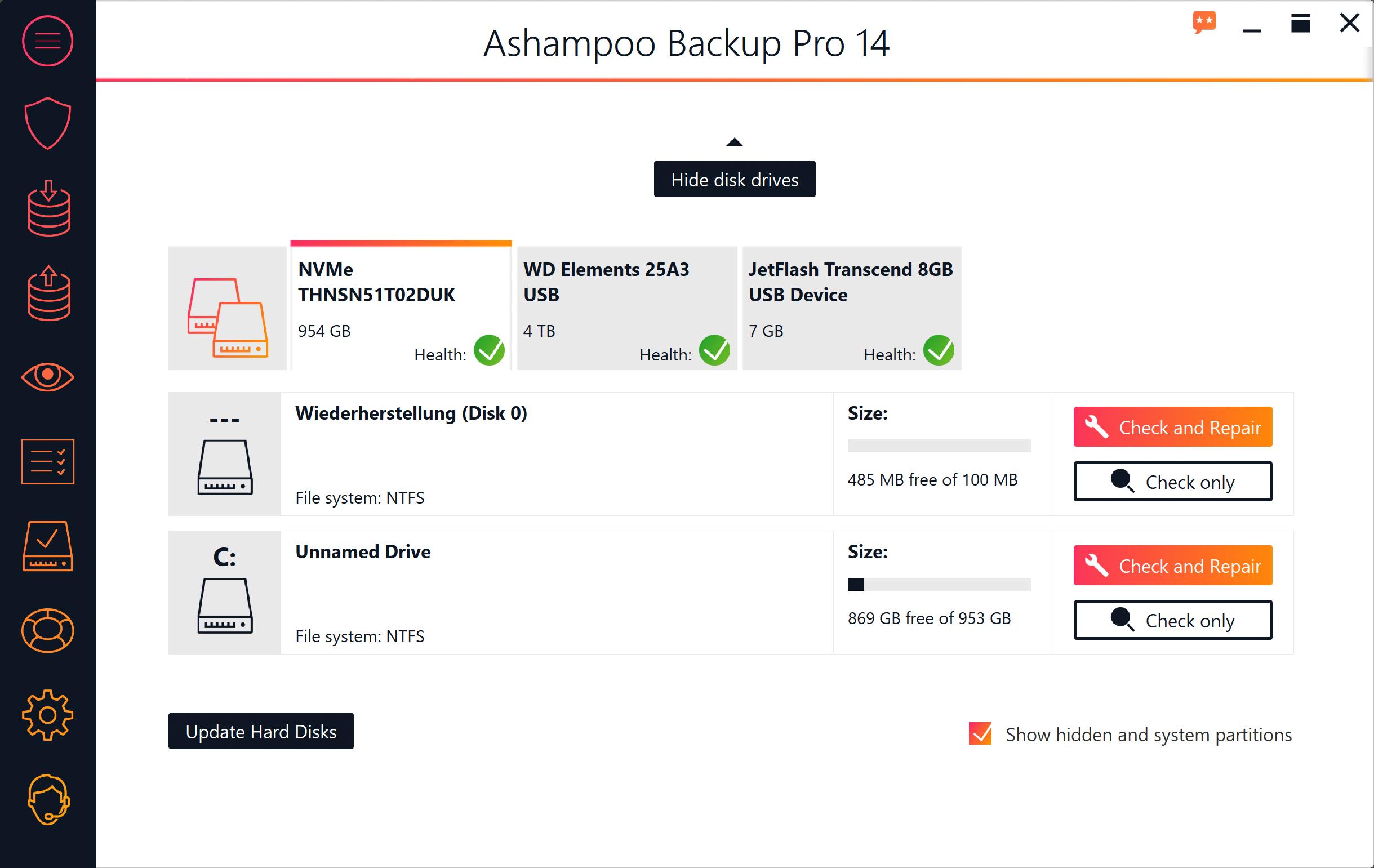 Screen Shot image 3 Ashampoo BackUp Pro 14 Activation مفتاح