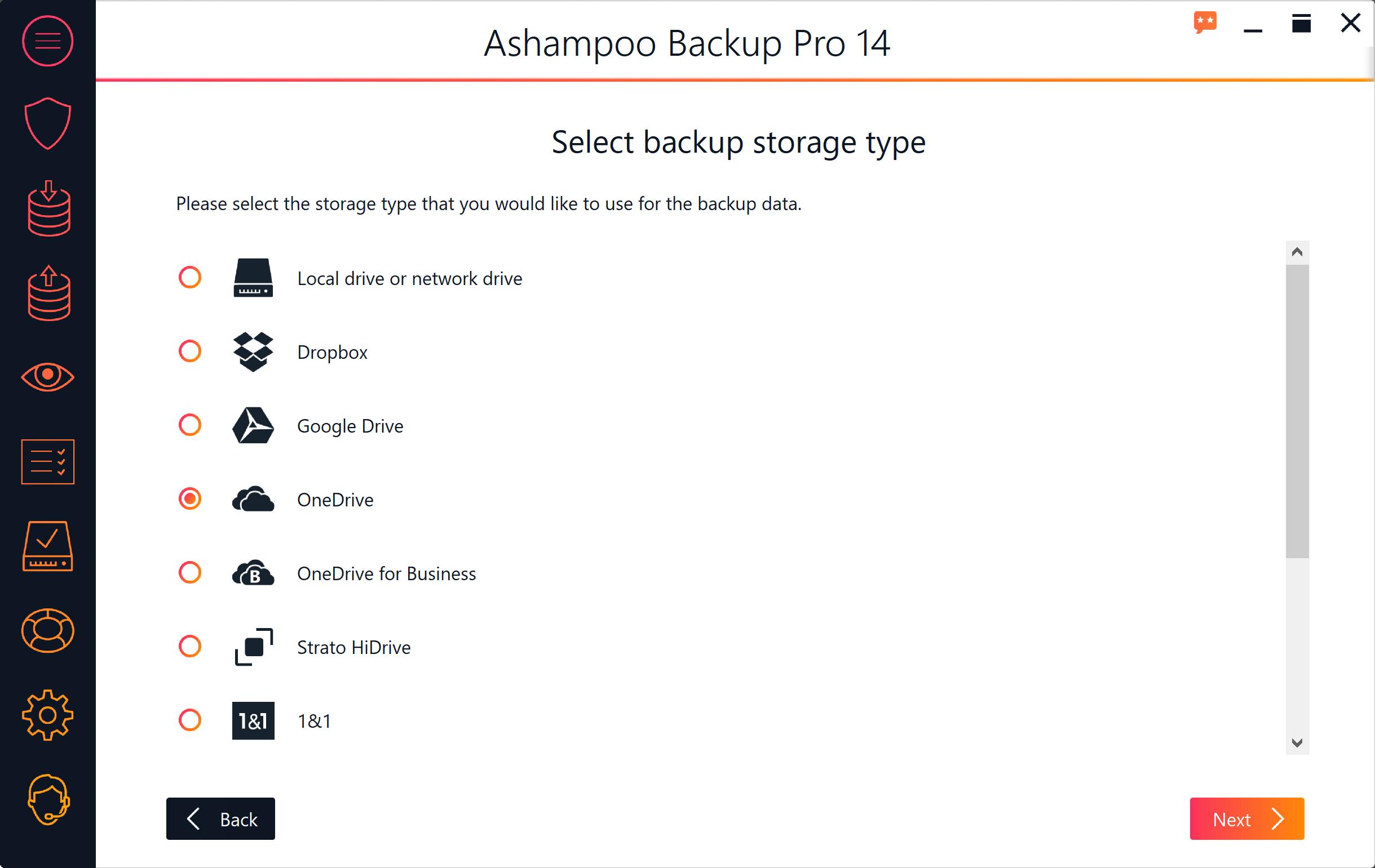 Screen Shot image 0 Ashampoo BackUp Pro 14 Activation مفتاح