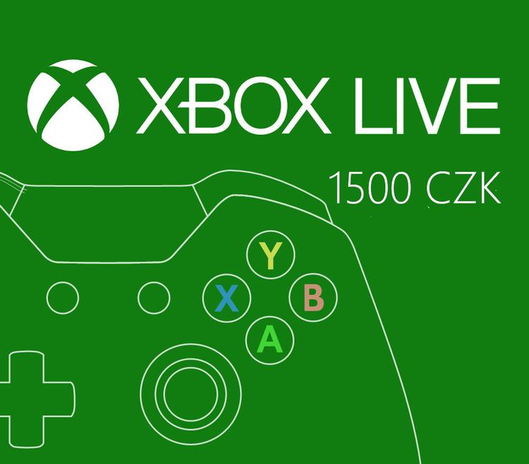 XBOX Live CZK 1500 Prepaid Card CZ