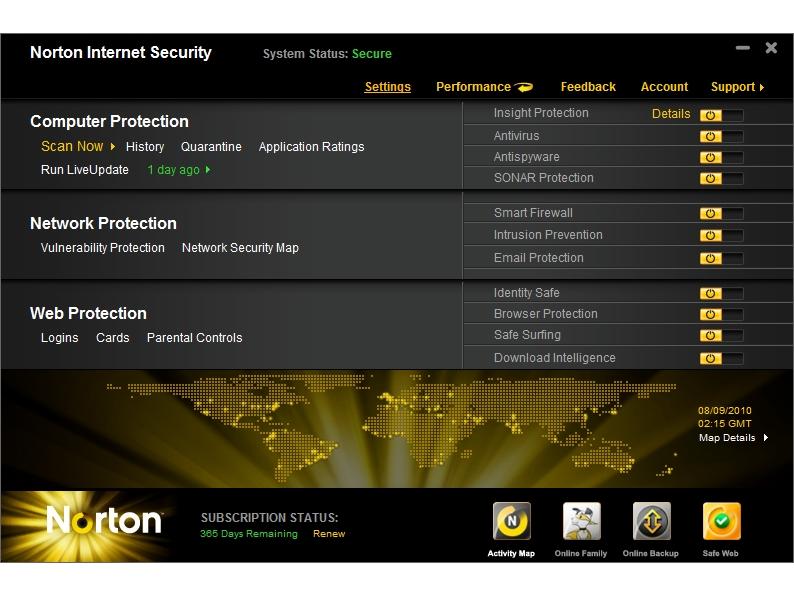 Screen Shot image 0 Norton Internet Security (1 سنه / 1 بي سي)