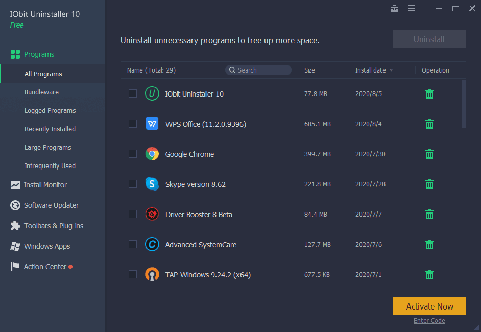 Screen Shot image 0 IObit Uninstaller 11 Pro مفتاح (1 سنه / 1 بي سي)