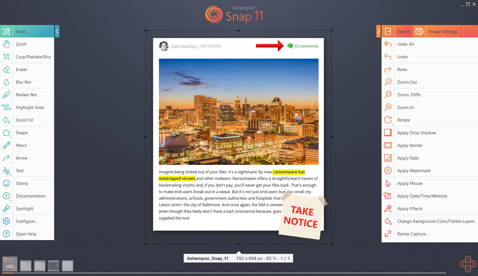 Ashampoo Snap 11 Activation مفتاح