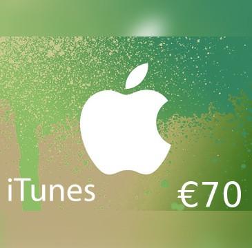 آيتونز €70 الماني بطاقة