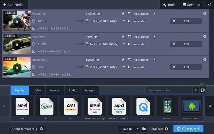 Movavi Video Converter 19 مفتاح (مدى الحياة / 1PC)