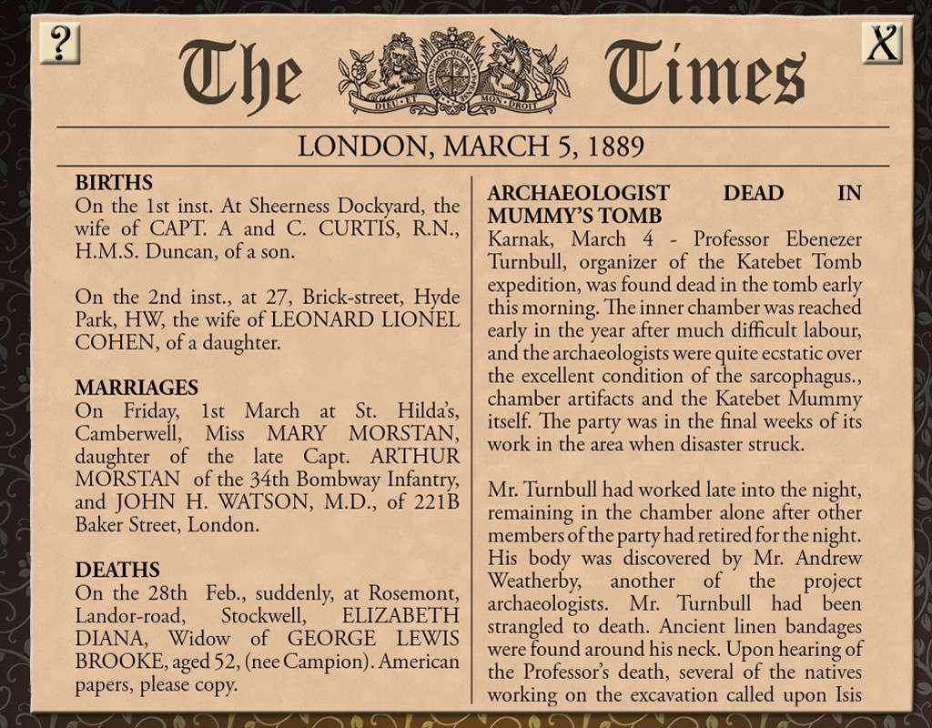 Sherlock Holmes Consulting Detective: The Case Of The Mummy'S Curse ستيم كود رقمي