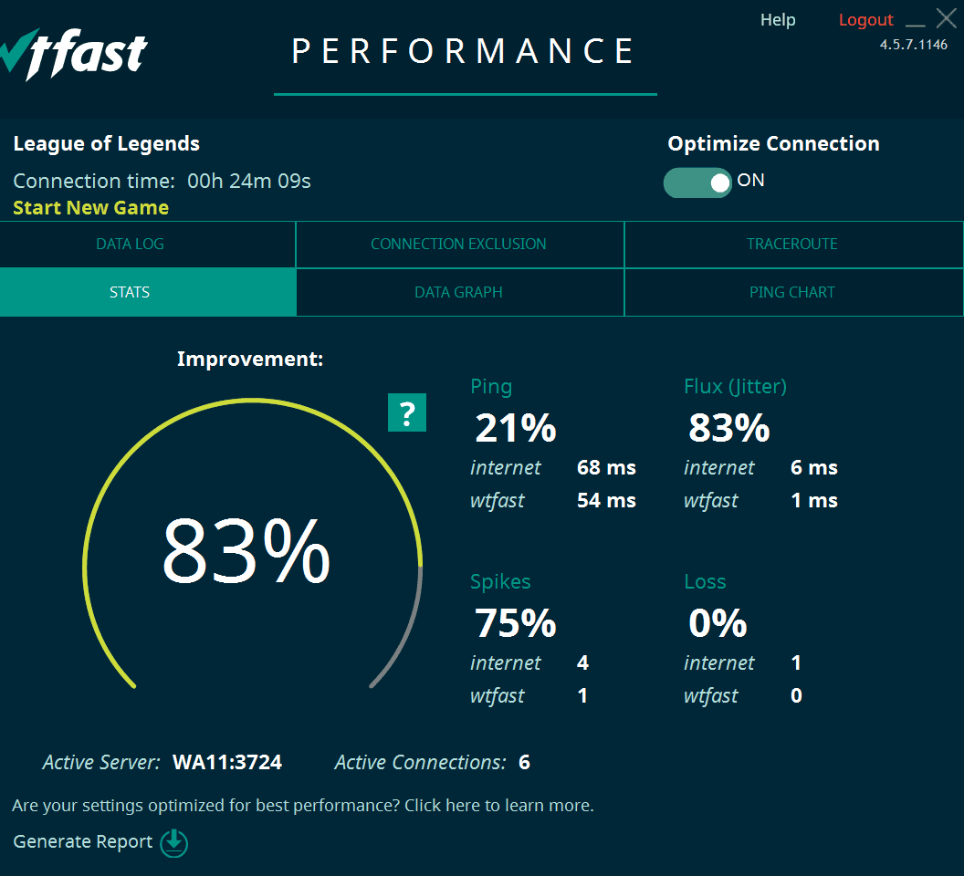 WTFast: Advanced Version - 60 ايام Activation مفتاح