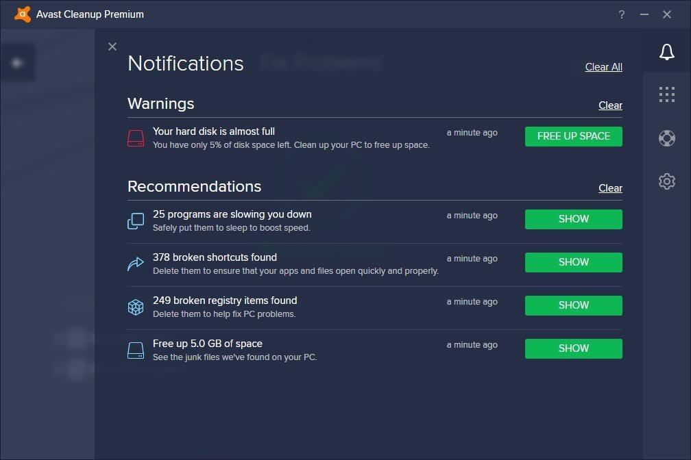 Avast Cleanup بريميوم 2020 (1 سنه / 1 بي سي)