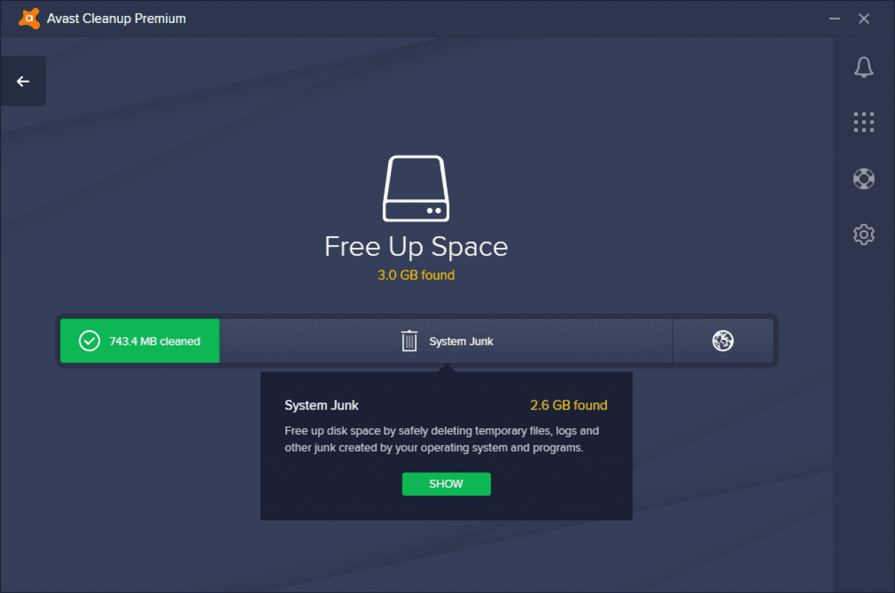 Avast Cleanup بريميوم 2020 (2 سنوات / 1 بي سي)