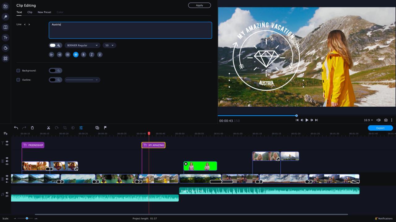 Movavi Video Editor بلس 2021 مفتاح (مدى الحياة / 1PC)