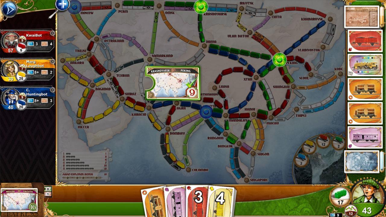 Ticket To Ride: Classic اصدار - Legendary Asia DLC اوروبي ستيم كود رقمي