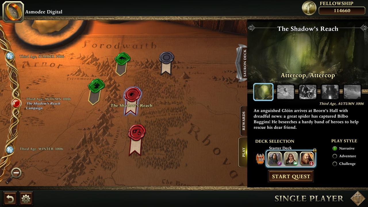 The Lord Of The Rings Adventure بطاقة Game اوروبي ستيم كود رقمي