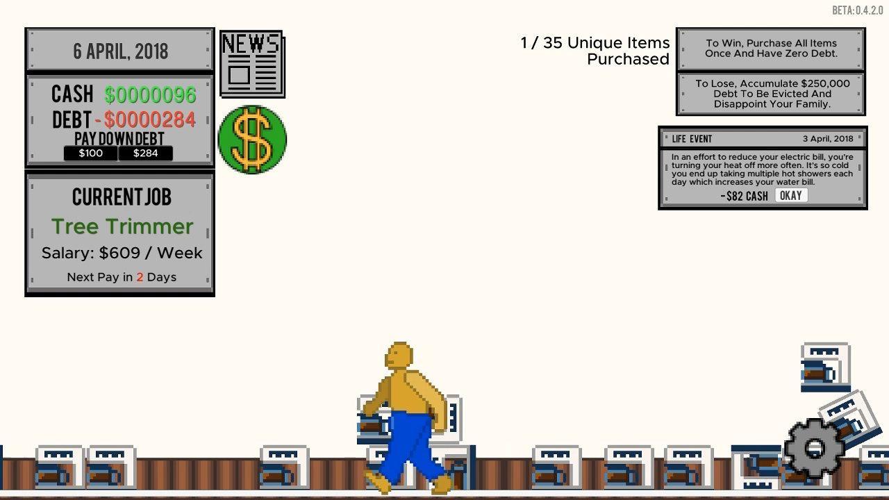 Life And Debt: A Real Life Simulator ستيم كود رقمي