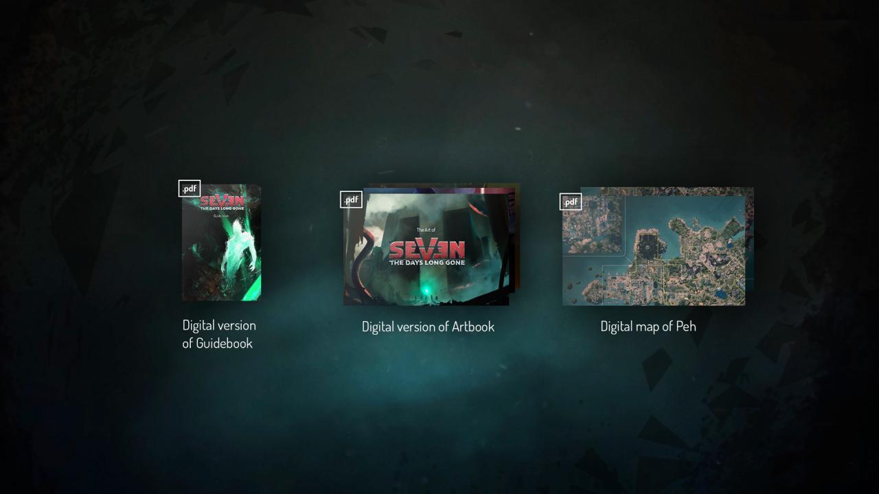 Seven: The ايام Long Gone - Artbook, Guidebook And Map DLC ستيم كود رقمي