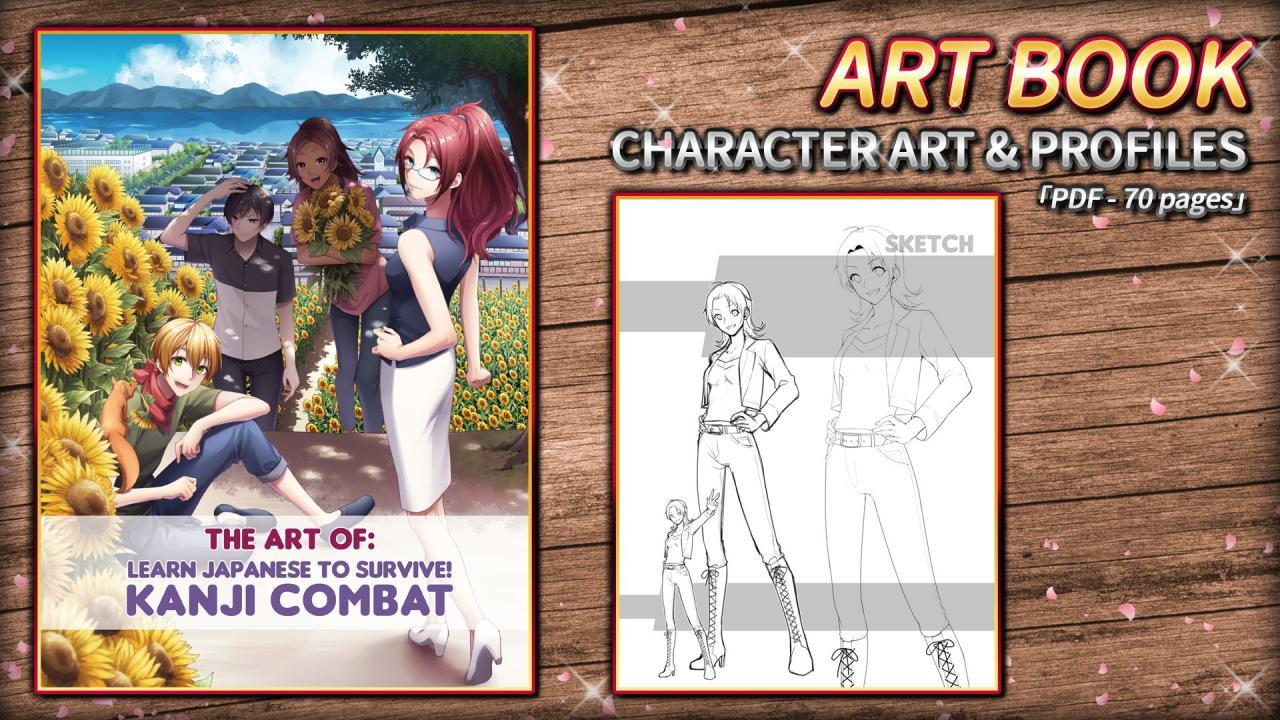 Learn اليابانية To Survive! Kanji Combat - Art Book DLC ستيم كود رقمي