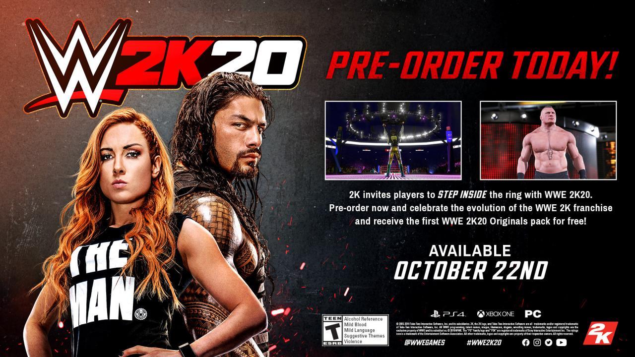 WWE 2K20 أمريكا الشمالية ستيم كود رقمي