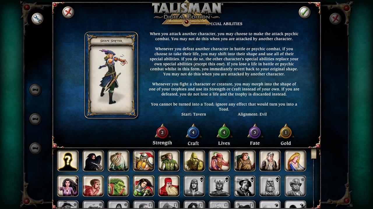 Talisman - Character Pack #9 - Shape Shifter DLC ستيم كود رقمي