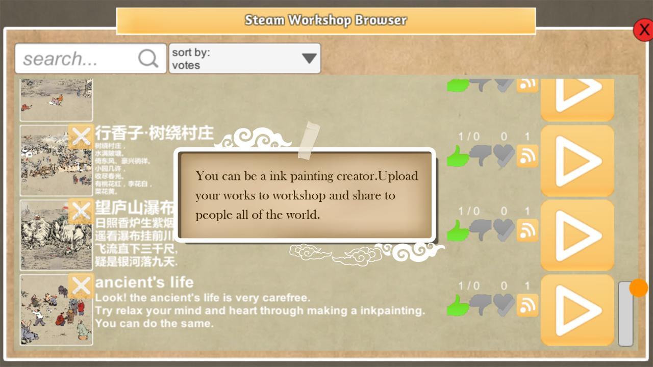 Chinese Ink Painting Puzzle & Creator بي سي ستيم كود رقمي