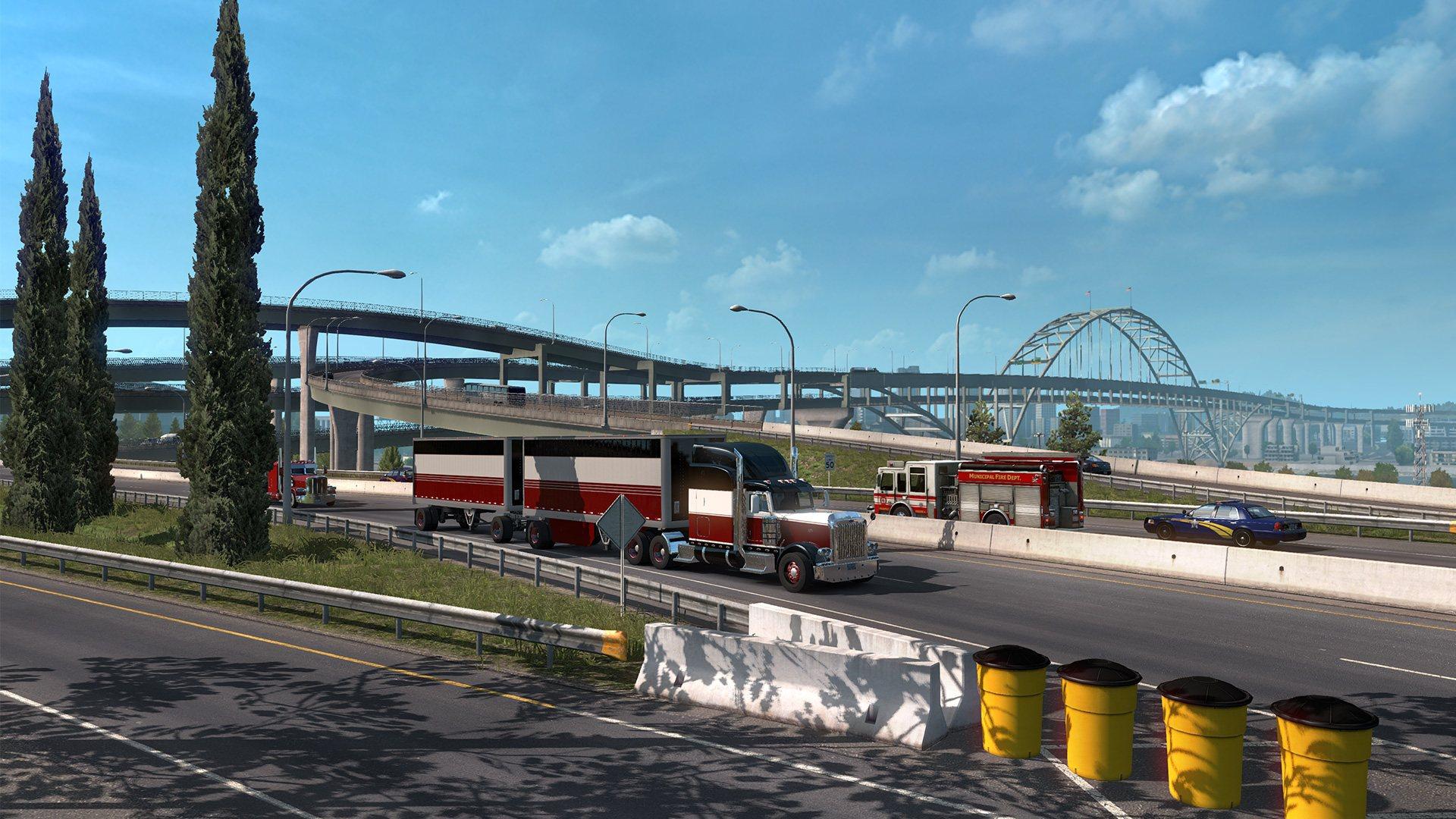 American Truck Simulator - Oregon اوروبي رابط هديه ستيم