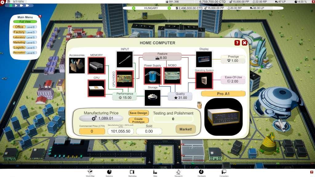 Computer Tycoon ستيم كود رقمي