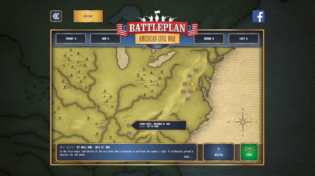 Battleplan: American Civil War اوروبي ستيم كود رقمي