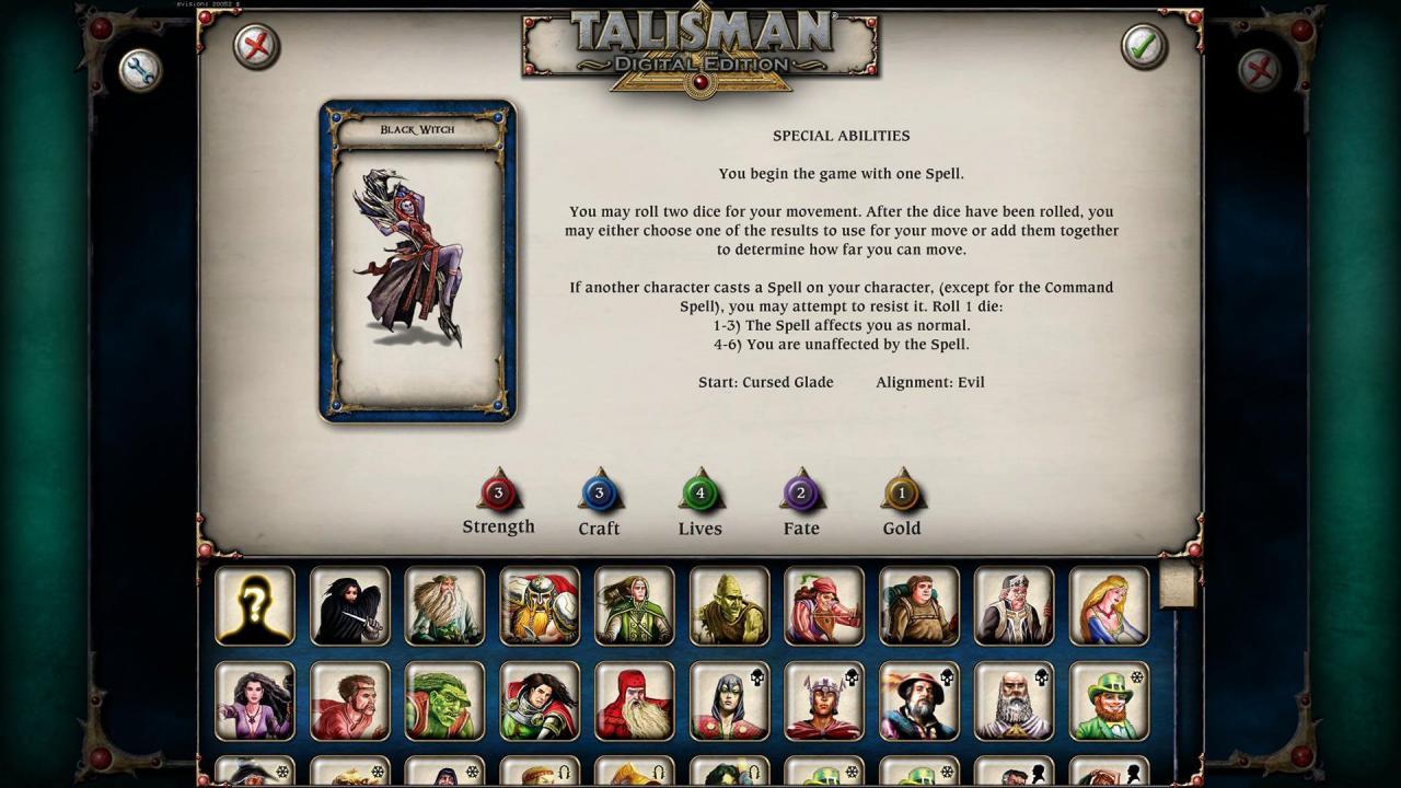 Talisman - Character Pack #7 - Black Witch DLC ستيم كود رقمي