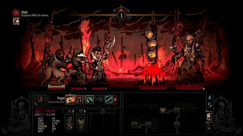 Darkest Dungeon - The Crimson Court DLC اوروبي ستيم كود رقمي