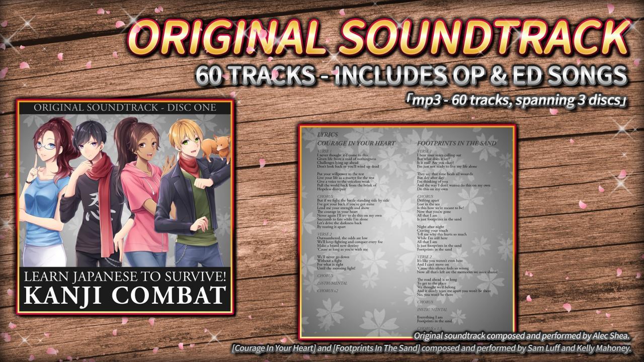 Learn اليابانية To Survive! Kanji Combat - Original Soundtrack DLC ستيم كود رقمي