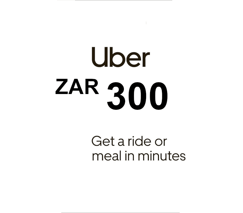 Uber 300 ZAR هدية بطاقة
