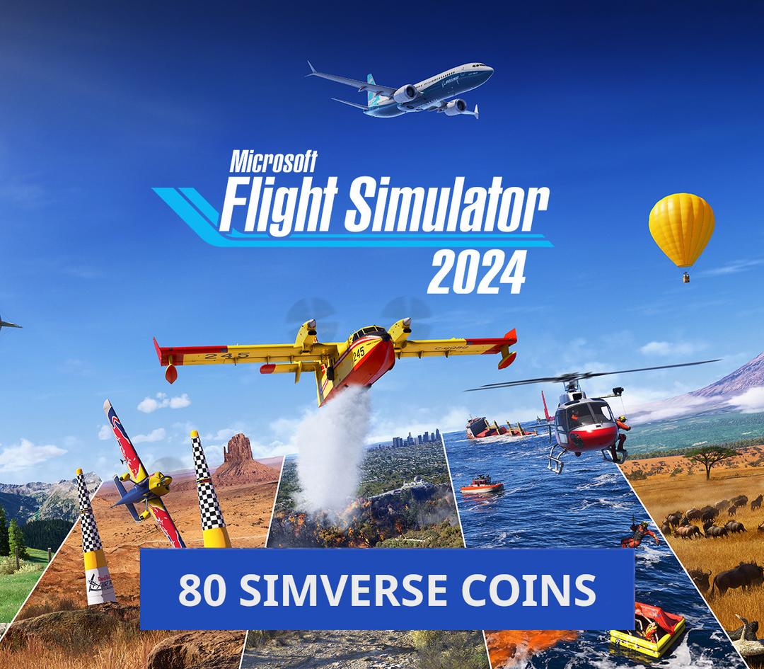 Microsoft Flight Simulator 2024 - 80 Simverse Coins DLC Xbox Series X|S / PC CD Key