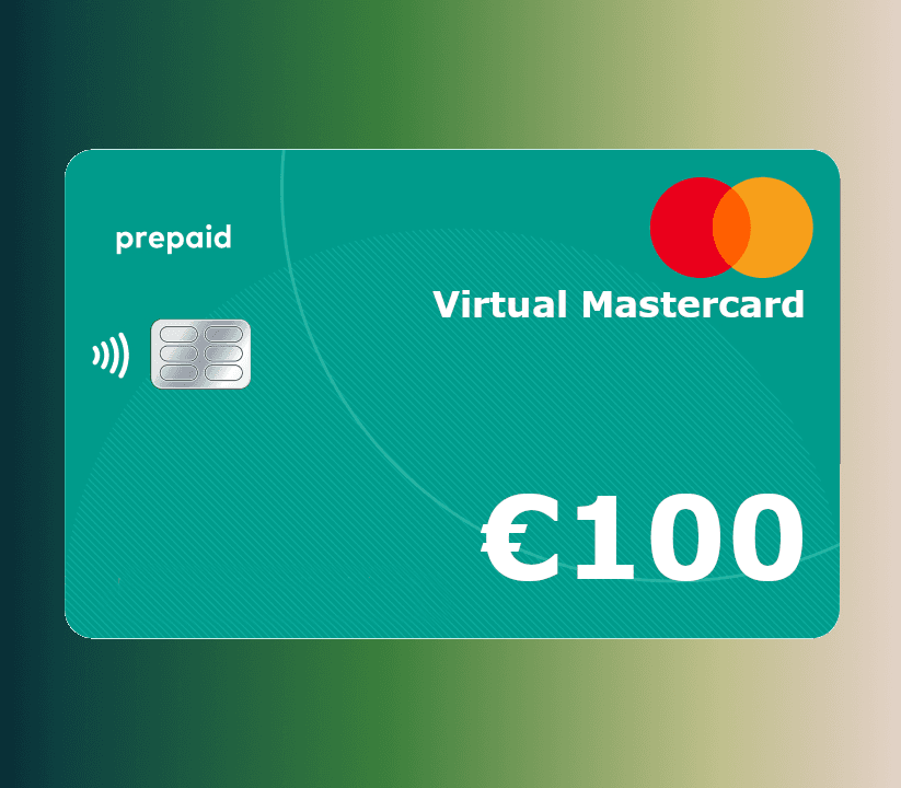 Prepaid Virtual Mastercard EUR 100 اوروبي
