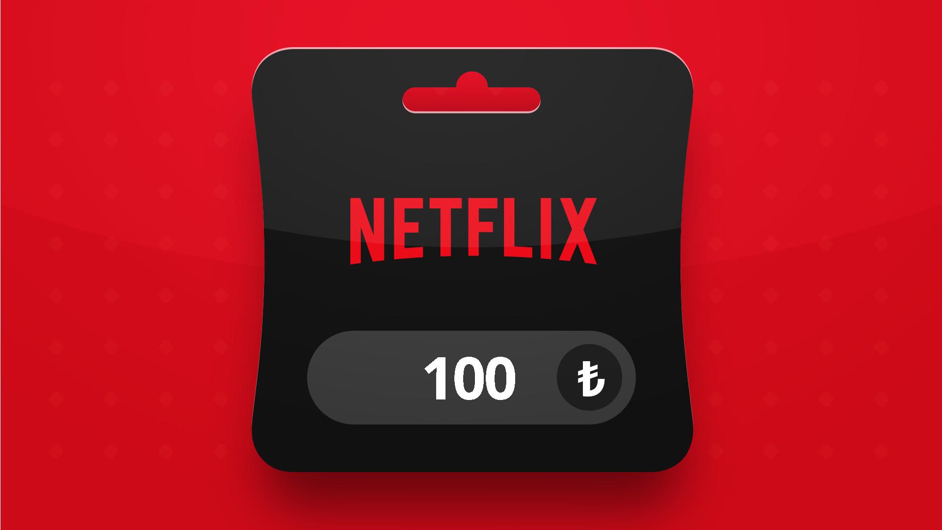 Netflix TRY 100 هدية بطاقة TR