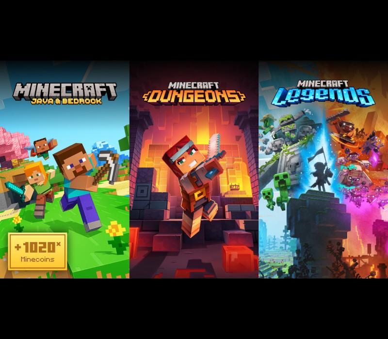 Minecraft Triple Bundle US XBOX One / Xbox Series X|S CD Key