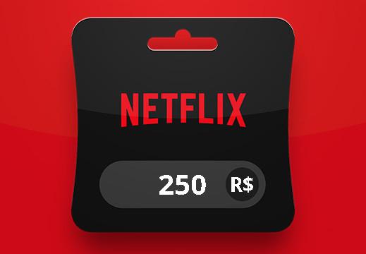 Netflix BRL 250 هدية بطاقة برازيلي