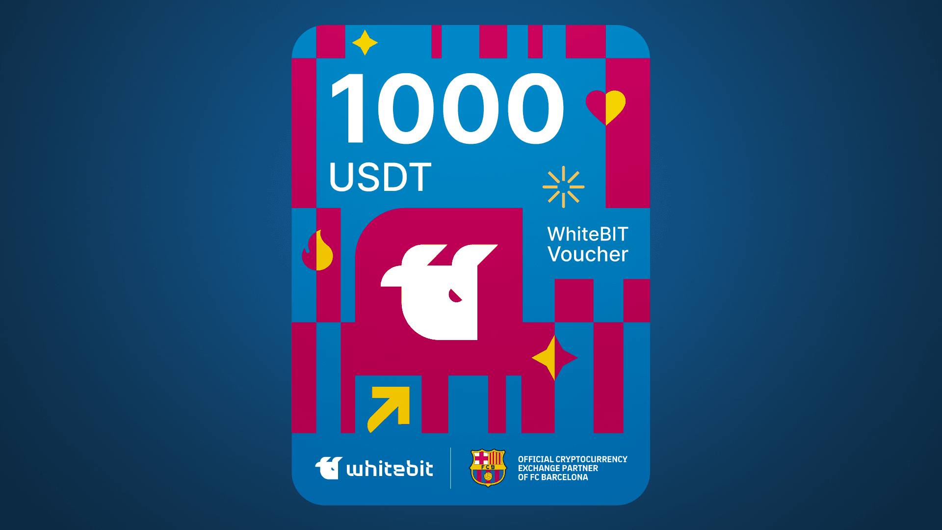 WhiteBIT - FC Barcelona اصدار - 1000 USDT Voucher