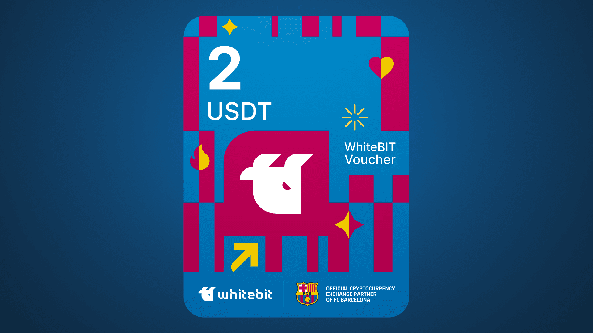 WhiteBIT - FC Barcelona اصدار - 2 USDT Voucher