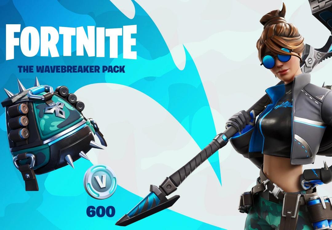 Fortnite - The Wavebreaker Pack DLC امريكي اكسبوكس 1 كود رقمي