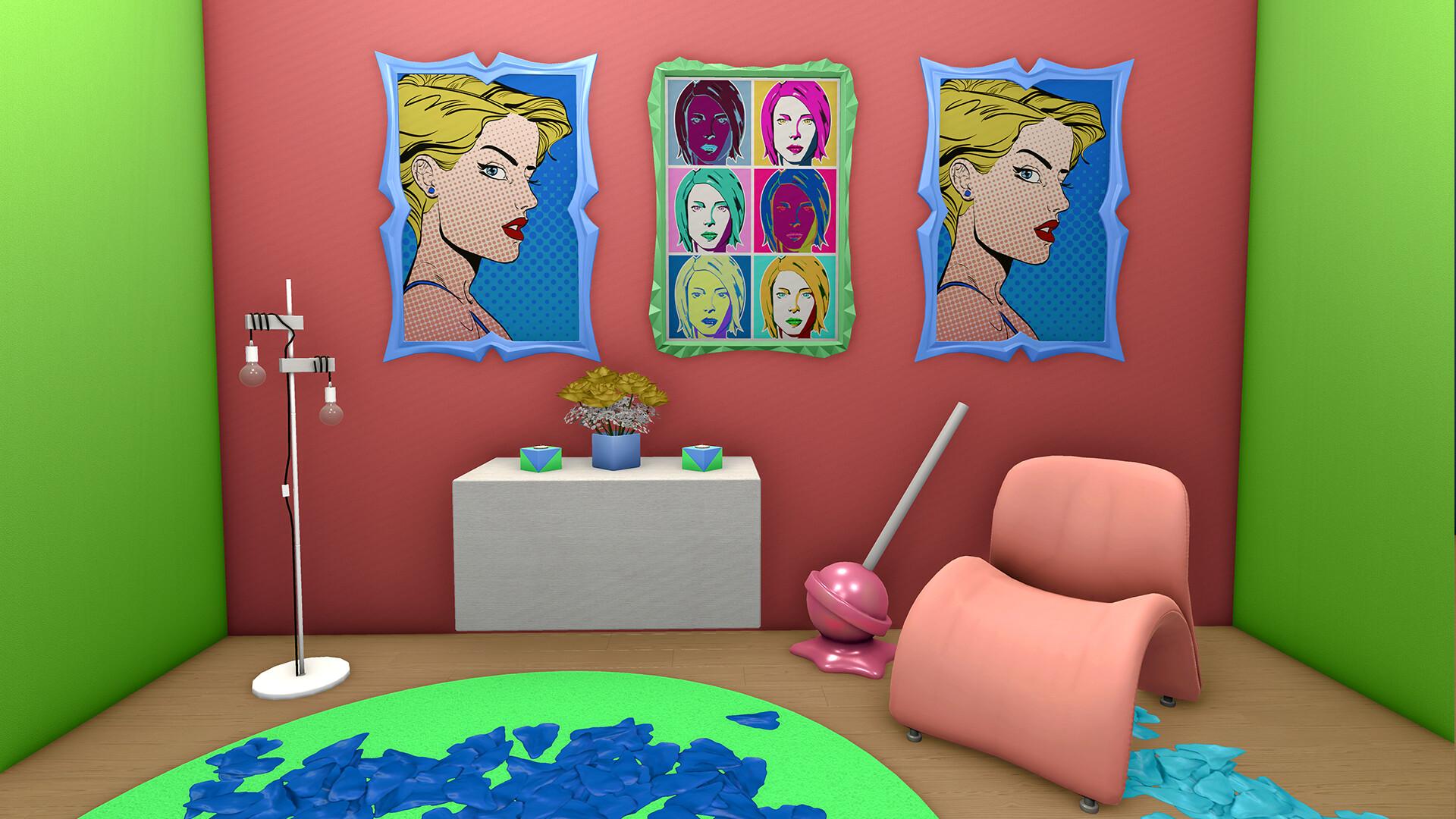 House Flipper - Pop Art Furniture Pack DLC اوروبي بي سي ستيم كود رقمي
