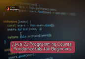 Java 21 Programming Course: Comprehensive Fundamentals For Beginners John Academy كود
