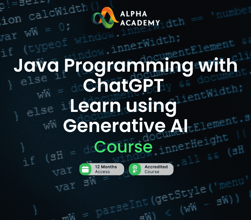 Java Programming With ChatGPT Learn Using Generative AI Alpha Academy كود