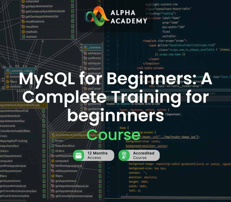 MySQL For Beginners: A Complete Training For Beginnners Alpha Academy كود