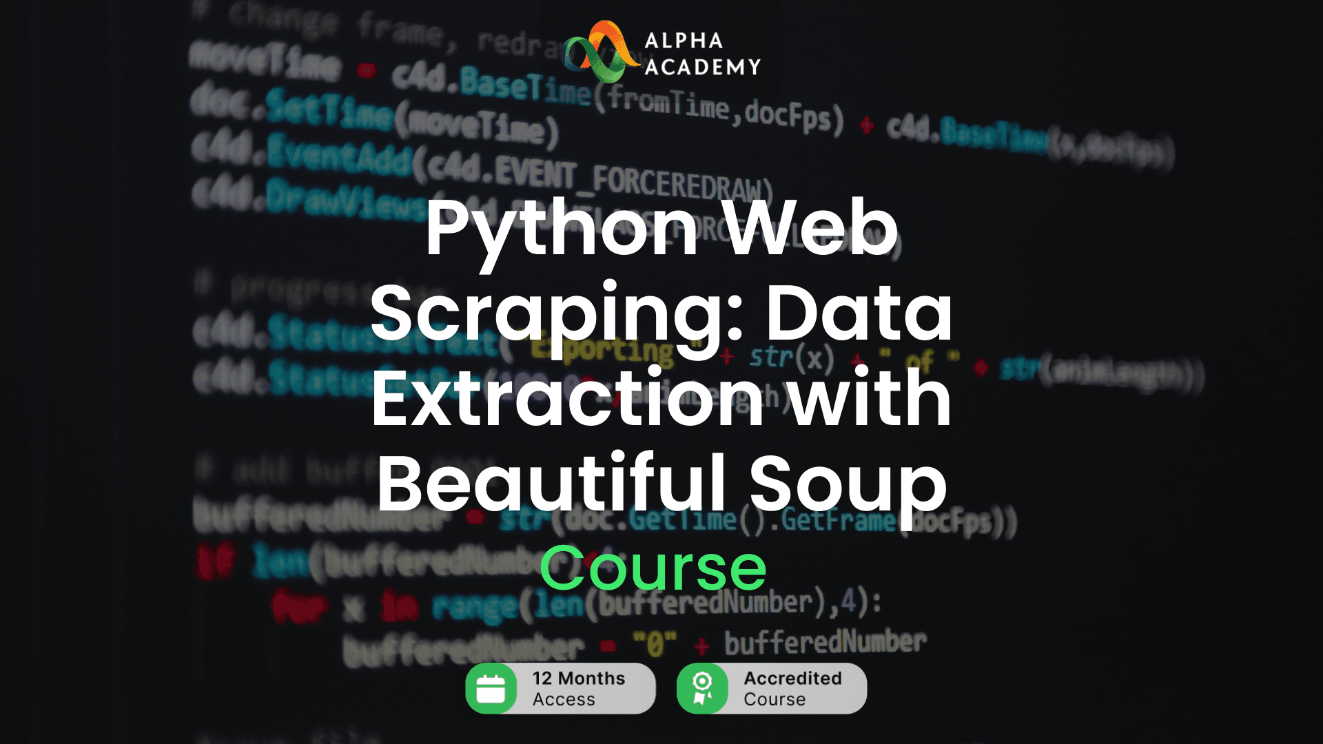 Python Web Scraping: Data Extraction With Beautiful Soup Alpha Academy كود