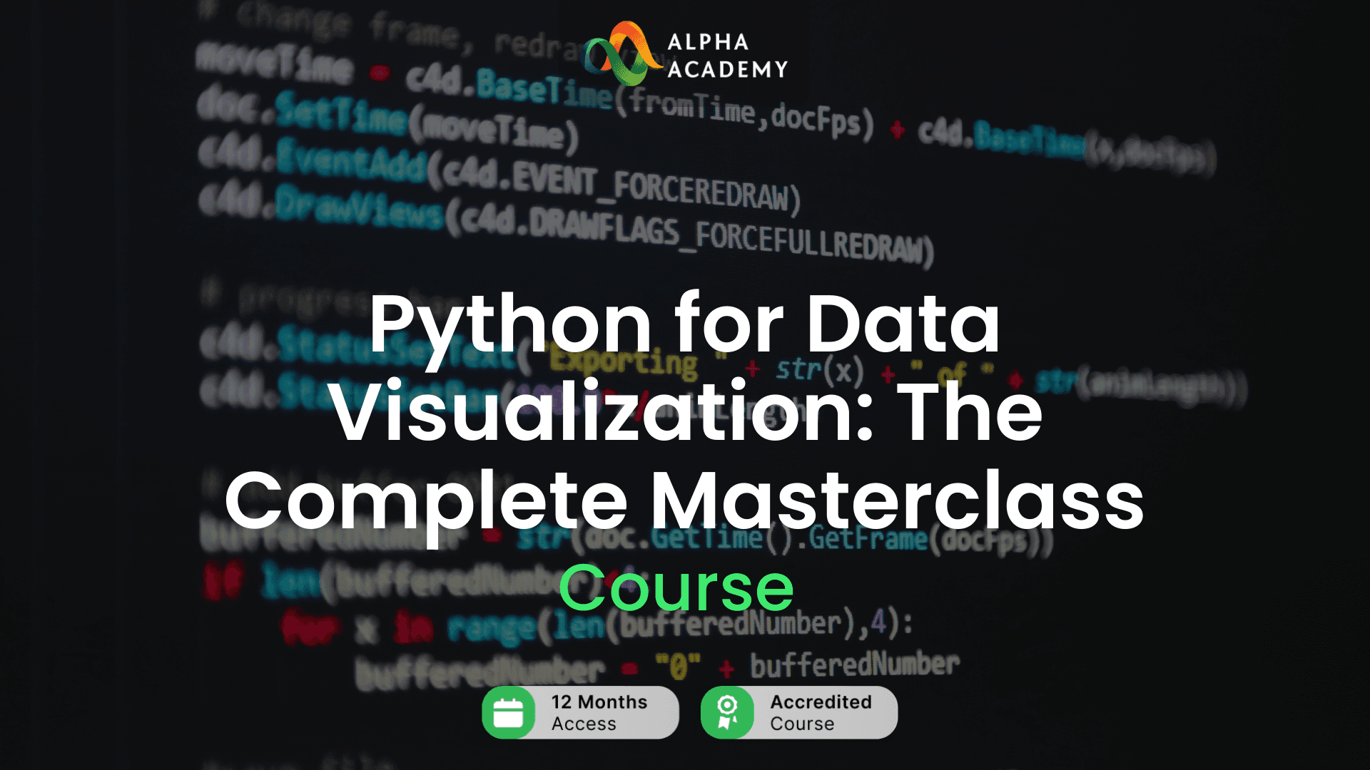 Python For Data Visualization: The Complete Masterclass Alpha Academy كود