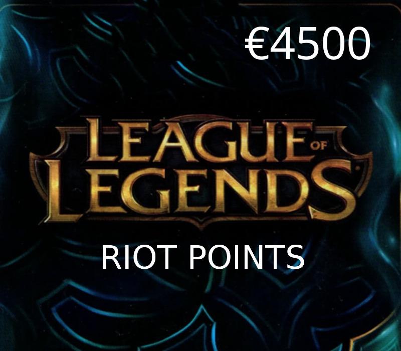 League Of Legends 4500 RP Prepaid بطاقة اوروبي