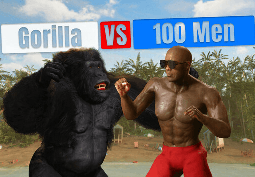 Gorilla Vs 100 Men بي سي ستيم كود رقمي