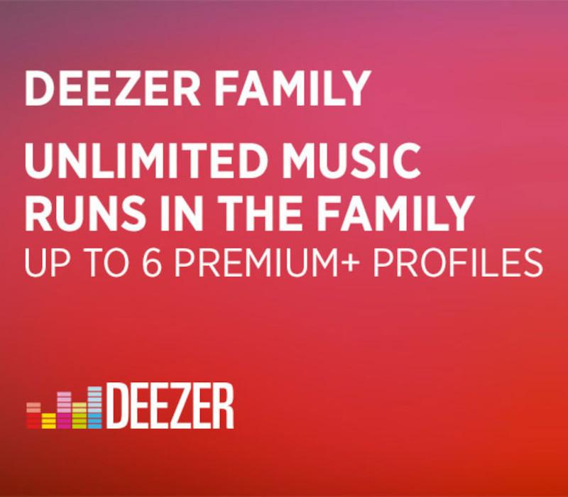 Deezer Family 6 Months Subscription Voucher ES